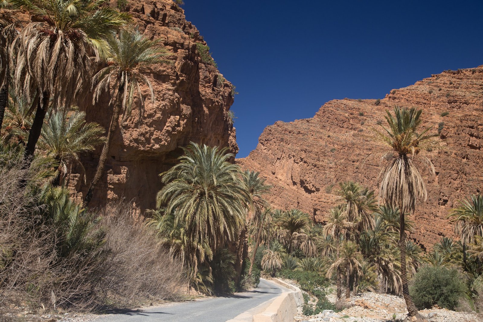 Vallée d'Aït Mansour et roches peintes de Tafraoute